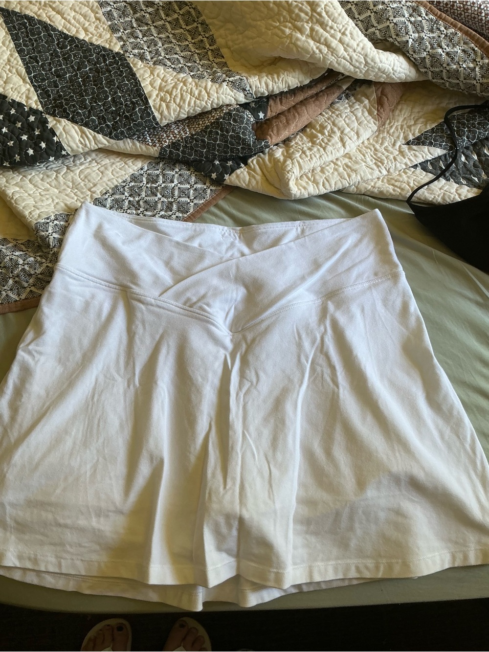 PINK Victoria's Secret White Logo Cotton Skirt